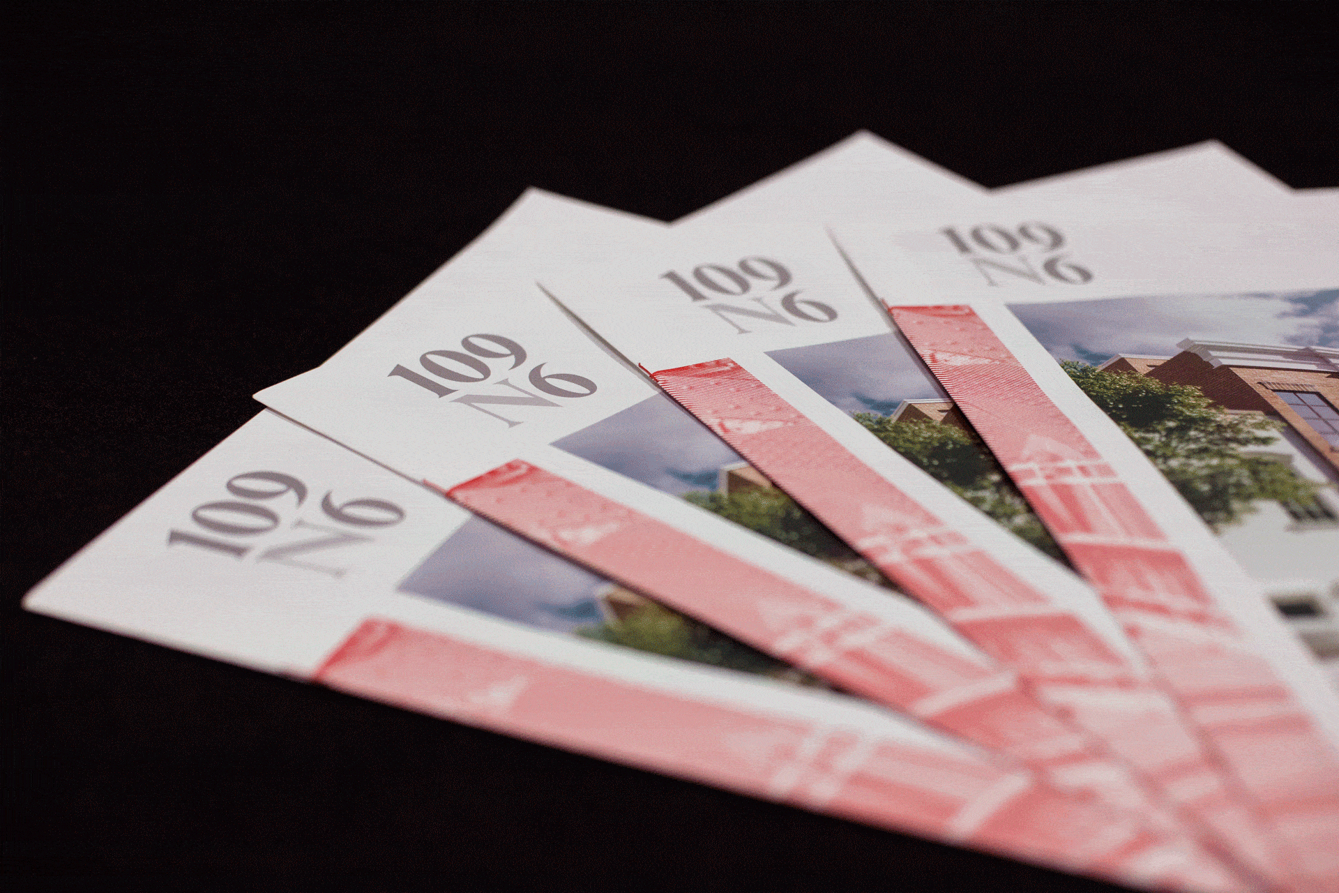 Animated real estate brochures for 109 N6, showcasing modern urban living branding